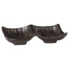 CIOTOLA RETTANGOLARE MELAMINA CM 14x9 NERO