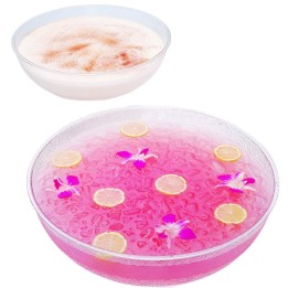 CIOTOLA TONDA ZIGRINATA CAMBRO CM 20 TRASPARENTE