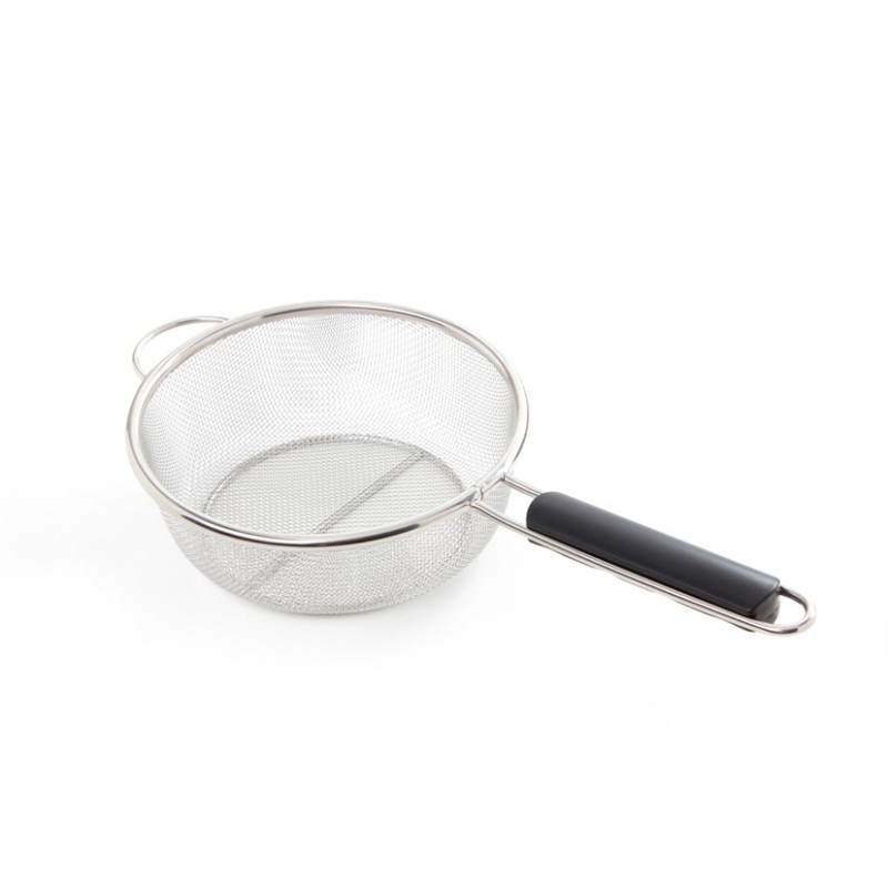 COLINO INOX A RETE CON FONDO PIATTO E MANICO CM 19