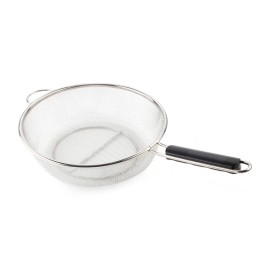 COLINO INOX A RETE CON FONDO PIATTO E MANICO CM 25