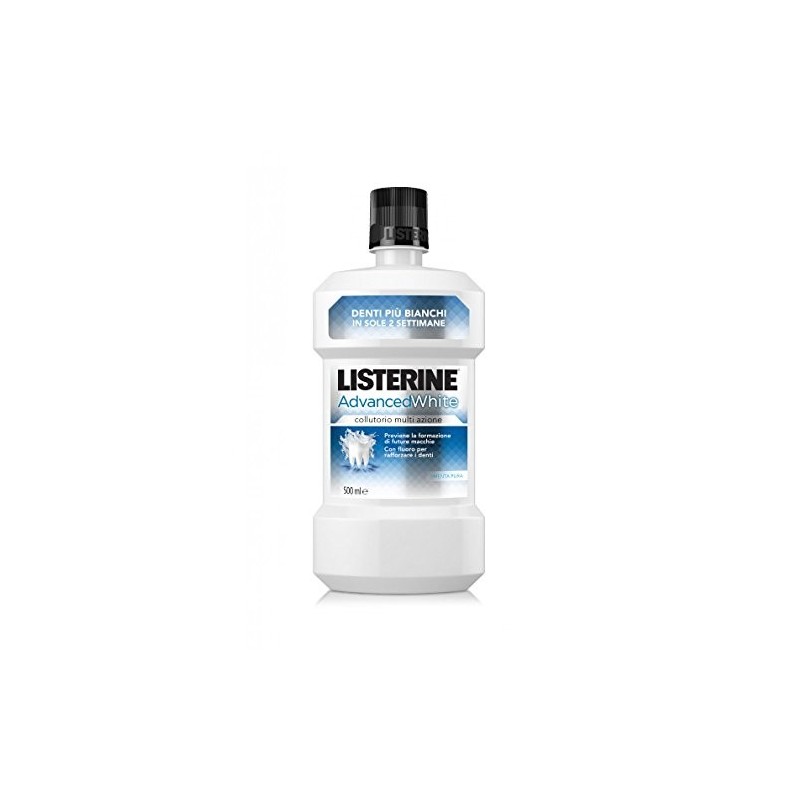 COLLUTTORIO LISTERINE 500 ml ADVANCED WHITE + 95 ml VERDE