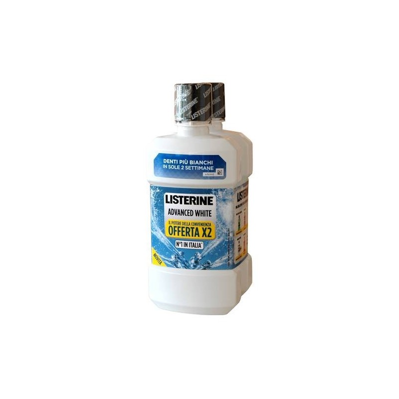 COLLUTTORIO LISTERINE Pz 2 x 500 ml ADVANCED WHITE