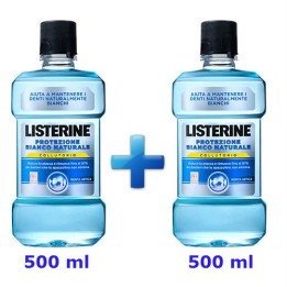 COLLUTTORIO LISTERINE Pz 2 x 500 ml BIANCO NATURALE