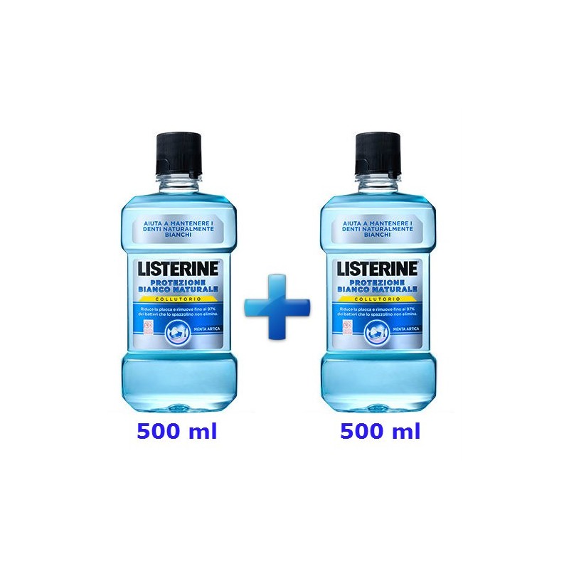 COLLUTTORIO LISTERINE Pz 2 x 500 ml BIANCO NATURALE