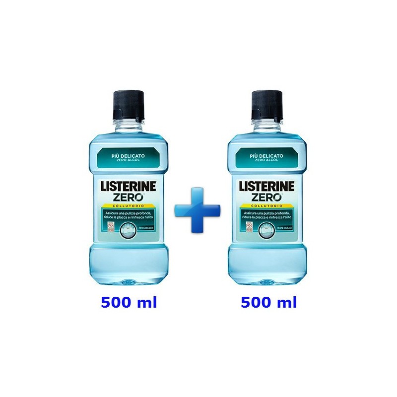 COLLUTTORIO LISTERINE Pz 2 x 500 ml ZERO