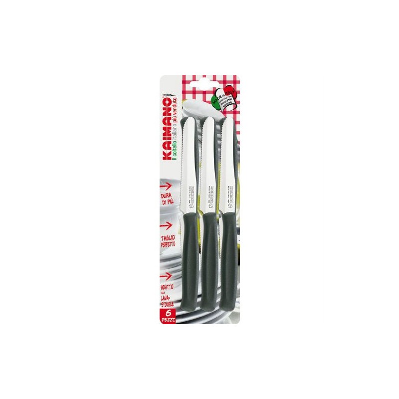 Coltelli Kaimano Dinamik 6 Pezzi Nero - Design Elegante | Ragstore