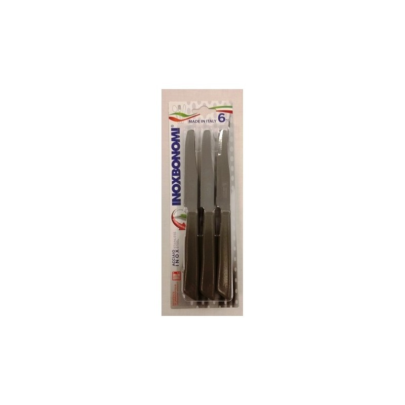 COLTELLI TAVOLA INOXBONOMI Pz 6 TORTORA