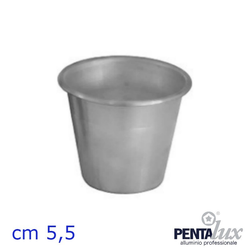 FORMA ALLUMINIO BABA' CON ORLO CM 5,5 Pz 6