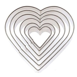 FORMA BISCOTTI INOX Pz 6 CUORE