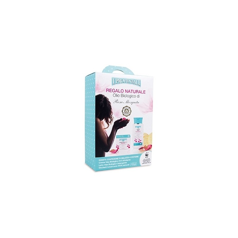 CONFEZIONE REGALO NATALE DONNA I PROVENZALI OLIO BIOLOGICO DI ROSA MOSQUETA