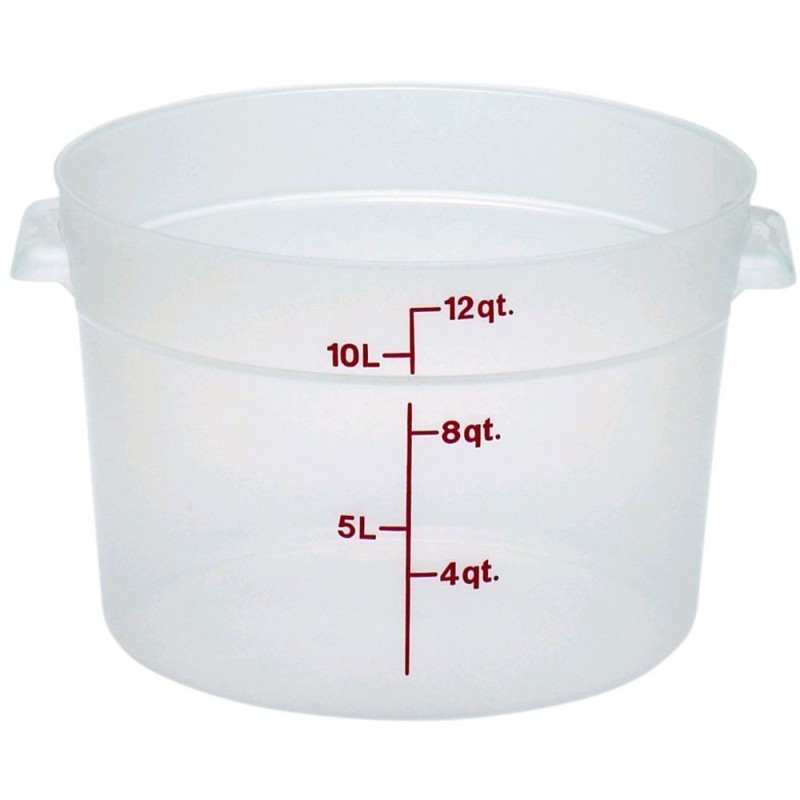 CONTENITORE IN PLASTICA TONDO CON MANICI LT 11,4