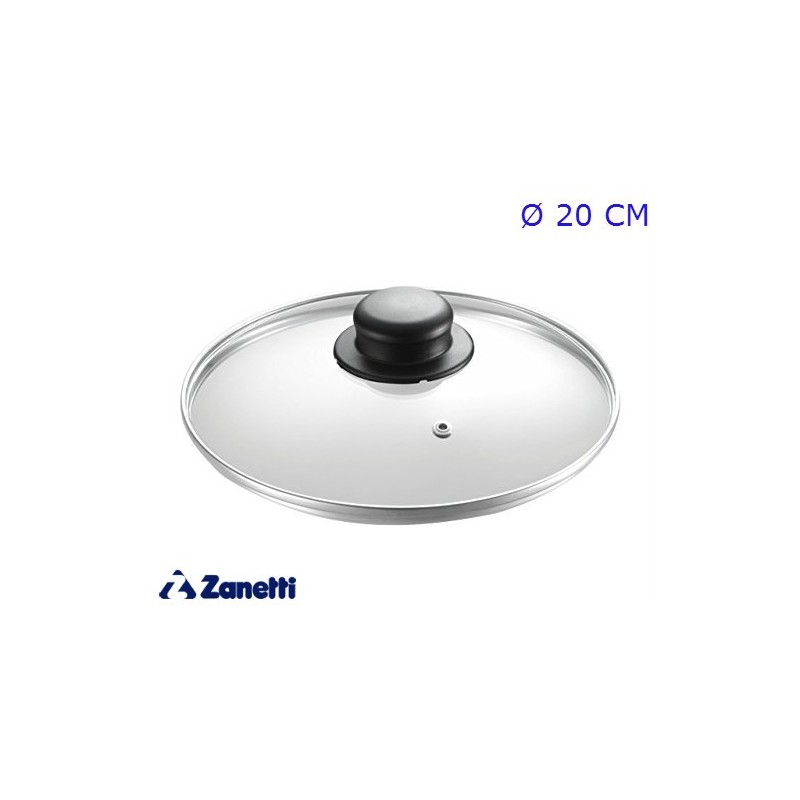 COPERCHIO IN VETRO CON POMELLO CM 20 ZANETTI