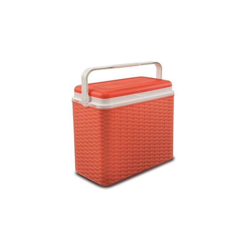 FRIGO TERMICO MIDOLLINO RATTAN 24 LT CORALLO