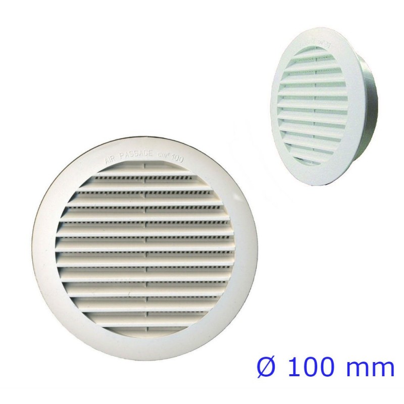 GRIGLIA AEREAZIONE PLASTICA IMBOCCO MM 100