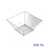 COPPETTA FINGER-FOOD QUADRATA 500 CC 10 Pz TRASPARENTE