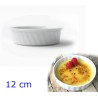 COPPETTA PORCELLANA PER CREMA CATALANA CM 12x3,5 BIANCA