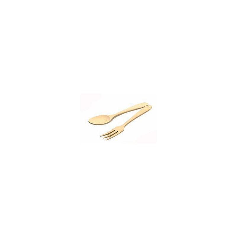 COPPIA POSATE CUCCHIAIO/FORCHETTA CM 25 *