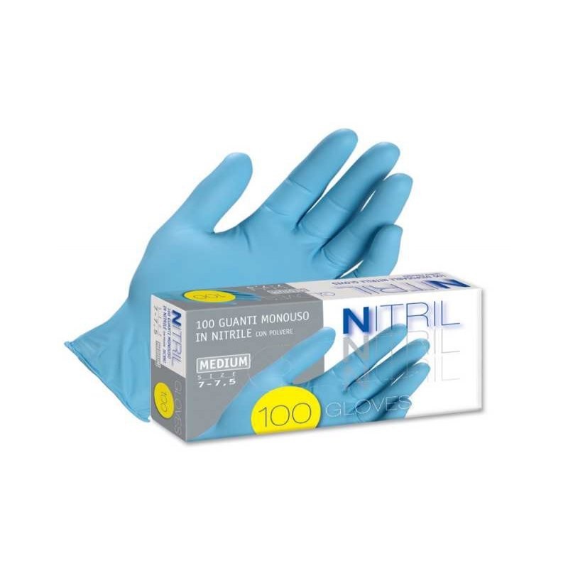 GUANTI MONOUSO NITRILE ICO Pz 100 TAG.M