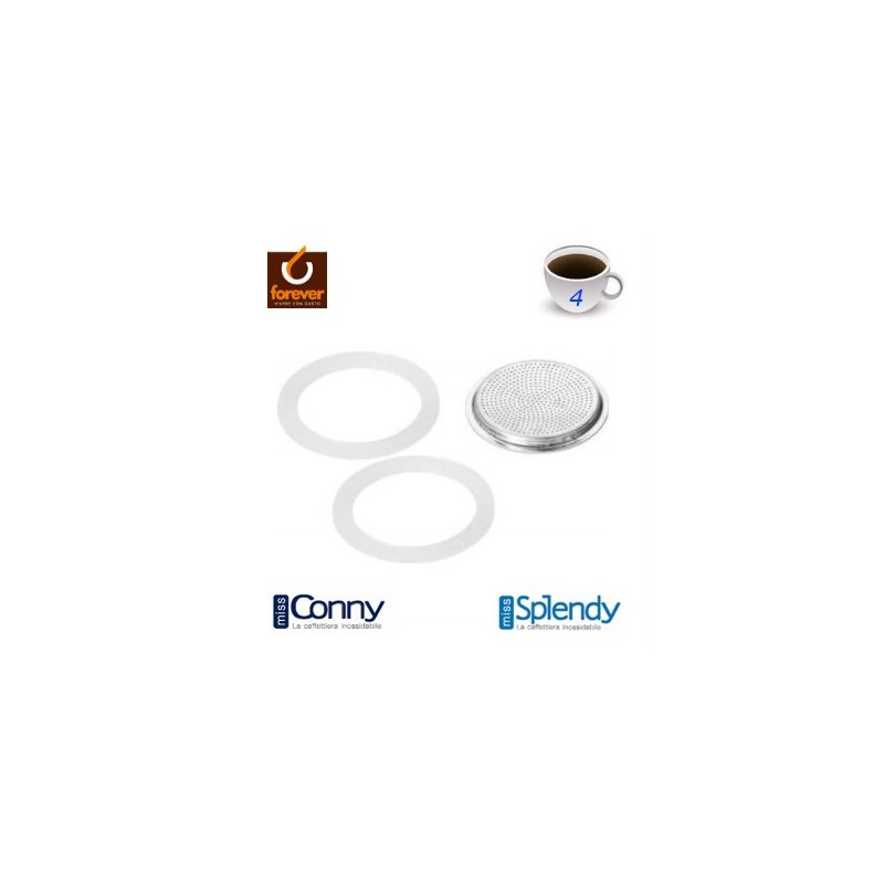 GUARNIZIONE CAFFETTIERA FOREVER 4Tz 2 Pz+FILTRO CONNY-SPENDY