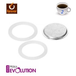 GUARNIZIONE CAFFETTIERA FOREVER 4Tz 2 Pz+FILTRO EVOLUTION
