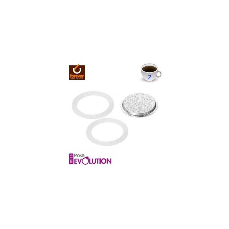 GUARNIZIONE CAFFETTIERA FOREVER 4Tz 2 Pz+FILTRO EVOLUTION