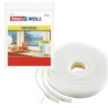 GUARNIZIONE PORTE E FINISTRE IN SCHIUMA 1-5x15 mm 10 MT BIANCO