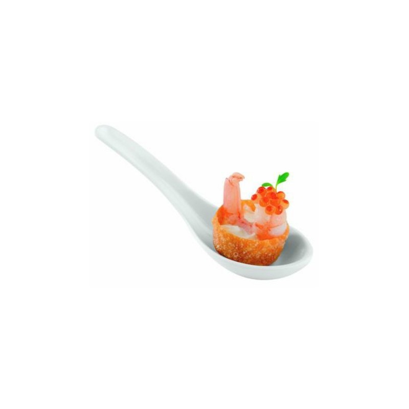 CUCCHIAIO FINGER-FOOD IN MELAMINA BIANCO CM 13