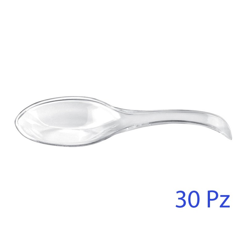 CUCCHIAIO FINGER-FOOD MONODOSE 15 CC 30 Pz TRASPARENTE