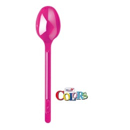 CUCCHIAIO PLASTICA DOPLA Pz 20 FUCSIA