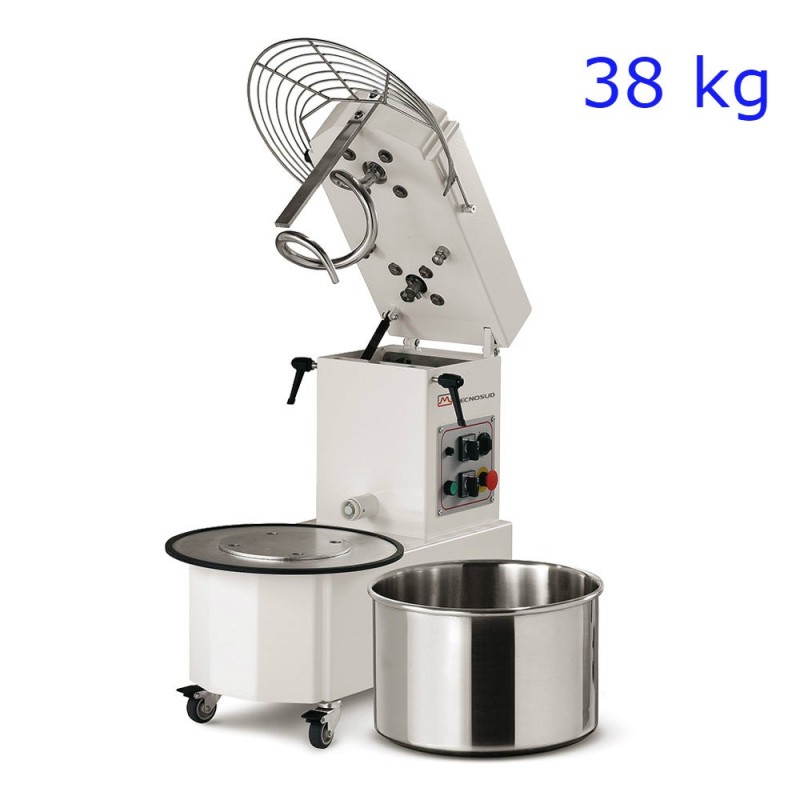Impastatrice a spirale per pane e pizza da 38 kg