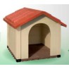 CUCCIA IN PLASTICA DOGGY 80 CREMA TETTO ROSSO
