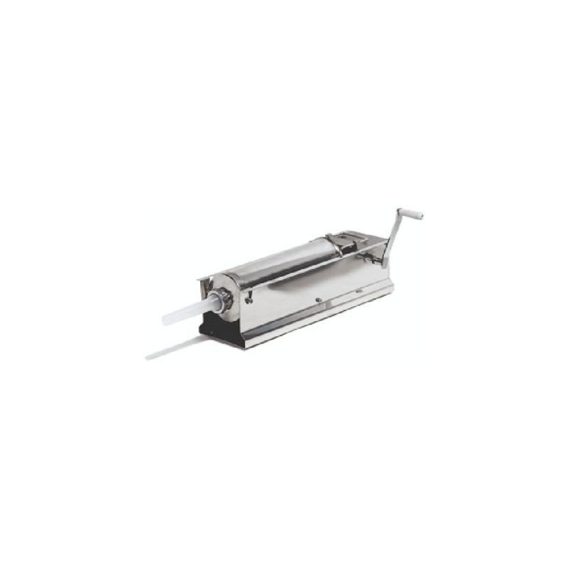 Insaccatrice manuale per carne realizzata in acciaio inox - capacità 8 kg