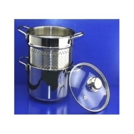 CUOCIPASTA INOX C/C VETRO CM 22 GM CASA