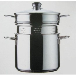 CUOCIPASTA INOXRIV C/C VETRO CM 22 Lt 5 BELLAVISTA