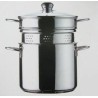 CUOCIPASTA INOXRIV C/C VETRO CM 22 Lt 5 BELLAVISTA