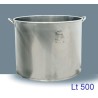 MASTELLO CILINDRICO INOX Lt 500