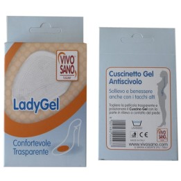 CUSCINETTO GEL ANTISCIVOLO PER CALZATURE LADYGEL