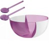 INSALATIERA GUZZINI HAPPY HOUR CON POSATE CM 24 GLICINE