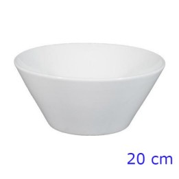 INSALATIERA PORCELLANA BIANCA CONICA CM 20