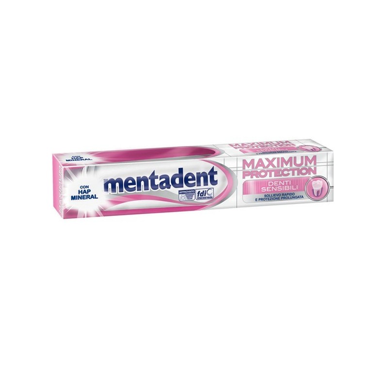 DENTIFRICIO MENTADENT 75 ml MAXIMUM PROTECTION DENTI SENSIBILI