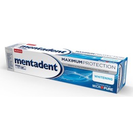 DENTIFRICIO MENTADENT 75 ml MAXIMUM PROTECTION PURE WHITE