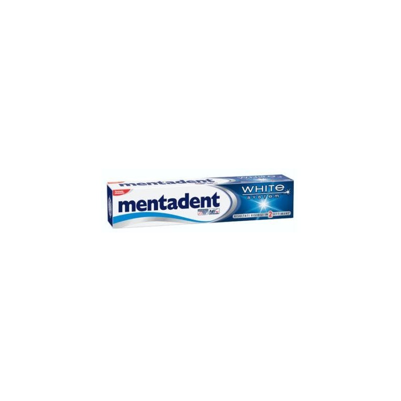 DENTIFRICIO MENTADENT 75 mL WHITE SYSTEM