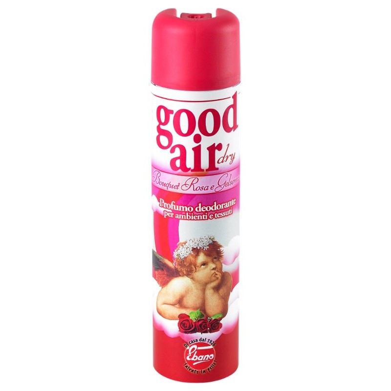 DEODORANTE AMBIENTE E TESSUTI GOOD AIR 400 ml BOQUET DI ROSE