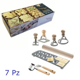 KIT ATTREZZI PASTA BASE RAVIOLI E TORTELLINI 7 Pz
