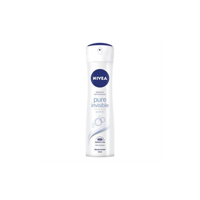 DEODORANTE NIVEA SPRAY 150 ml PURE INVISIBLE