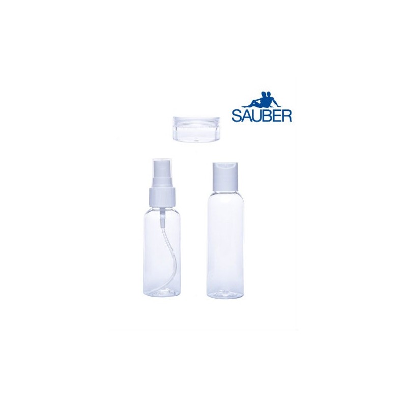 KIT DA VIAGGIO CON TRE CONTENITORI SAUBER