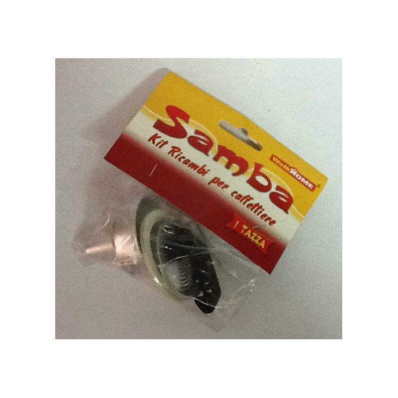 KIT FILTRO/GUARNIZIONE/IMBUTO/MANICO SAMBA PER CAFFETTIERA 1 Tz