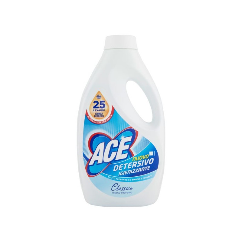 DETERSIVO LAVATRICE LIQUIDO ACE 25 MIS CLASSICO