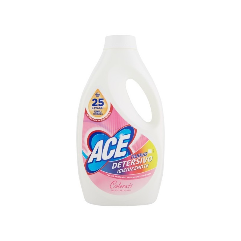 DETERSIVO LAVATRICE LIQUIDO ACE 25 MIS COLORATI