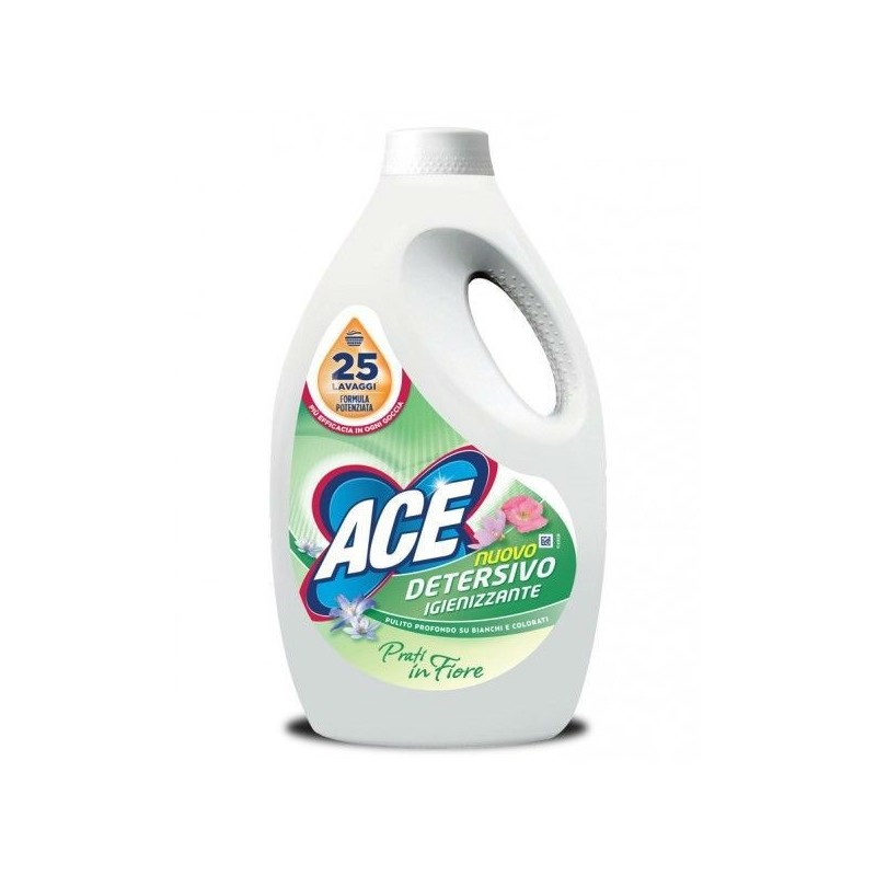 DETERSIVO LAVATRICE LIQUIDO ACE 25 MIS PRATI IN FIORE